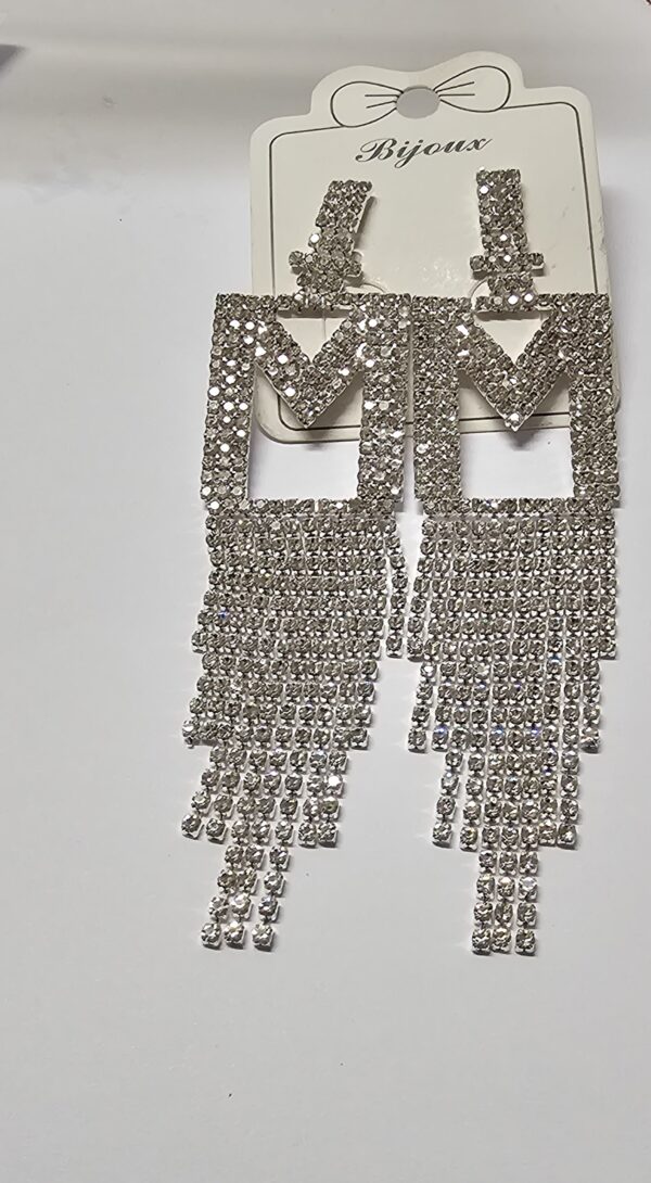 Rhinestone earrings